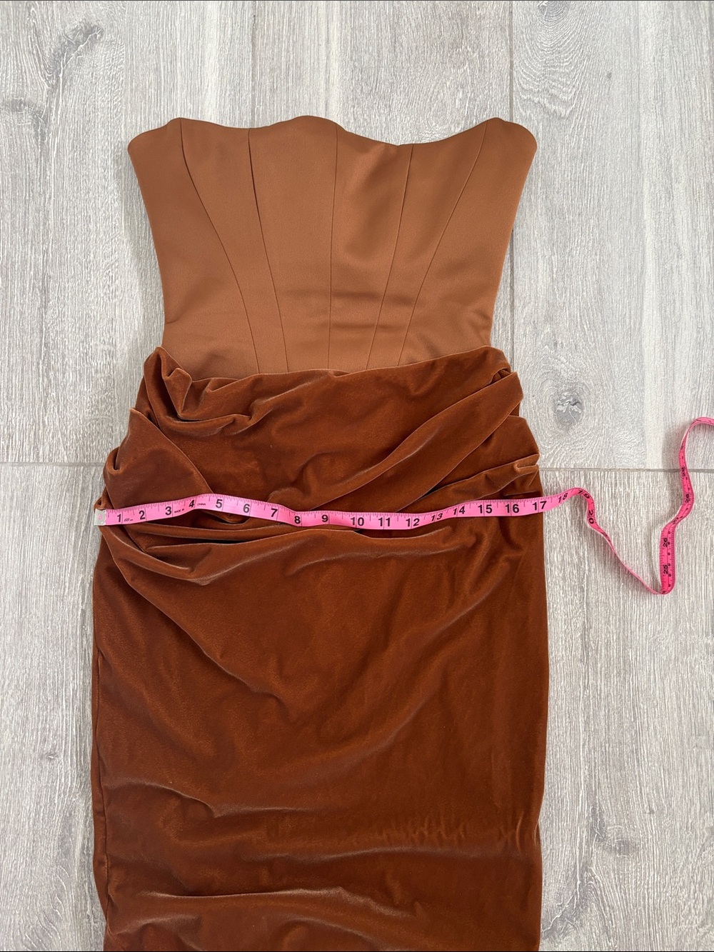 🤎 House of CB Brown Strapless Corset Maxi Dress — Size S (Bigger Cup D-E) - Picture 10 of 10